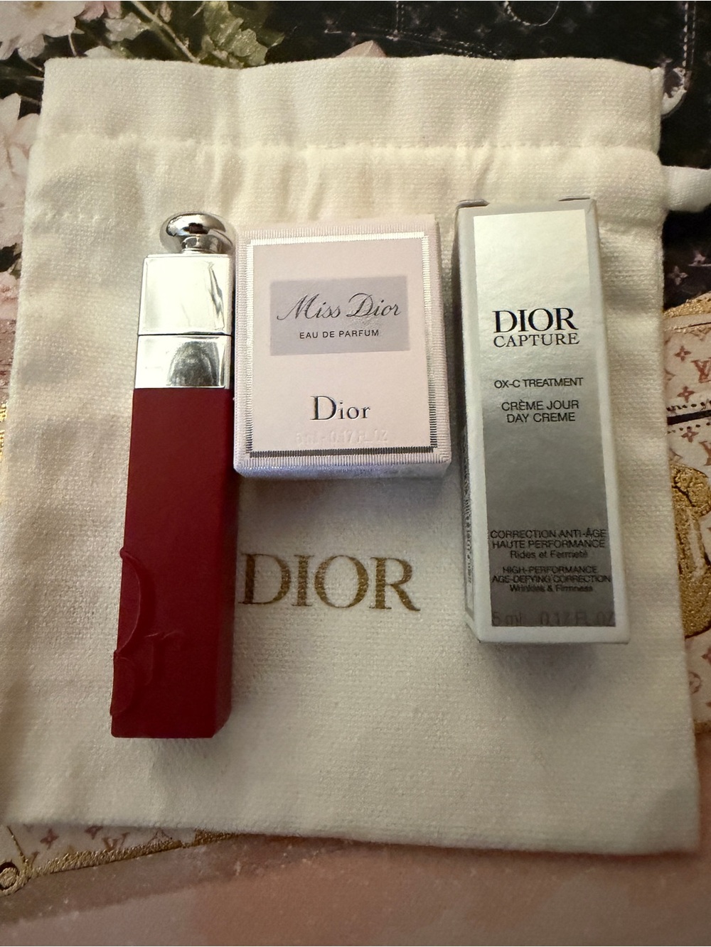 Dior NIB Addict Natural Berry Lip Tint 771 with Enchantillon & Dior White Bag - Picture 1 of 2